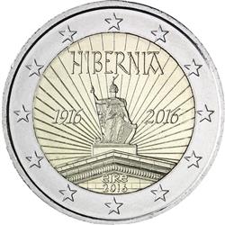 Obverse of Ireland 2 euros 2016 - 100 Years since the Easter Rising