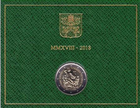 Obverse of Vatican 2 euros 2018 - European Year of Cultural Heritage