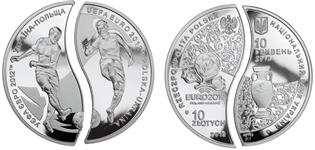 Polland 10-zloty coin Euro Footbal 2012