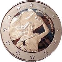 Image of Malta 2 euros colored euro
