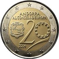 Image of Andorra 2 euros commemorative coin
