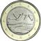Photo of Finland - 1 euro 2012 (Two flying swans)