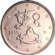Photo of Finland - 2 cents 2007 (The heraldic lion of Finland)