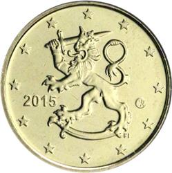 Obverse of Finland 50 cents 2009 - The heraldic lion of Finland