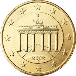 Obverse of Germany 10 cents 2004 - The Brandenburg Gate 