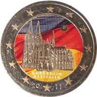 Image of Germany 2 euros colored euro