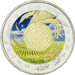 Obverse of Italy 2 euros 2004 - 5th decade of the World Food Programme