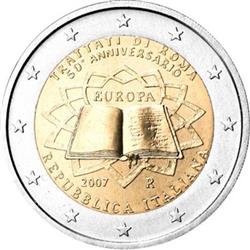 Obverse of Italy 2 euros 2007 - 50th anniversary of the Treaty of Rome