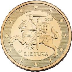 Obverse of Lithuania 10 cents 2017 - Vytis