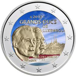 Obverse of Luxembourg 2 euros 2012 - 100 anniversary of the death of Grand Duke William IV
