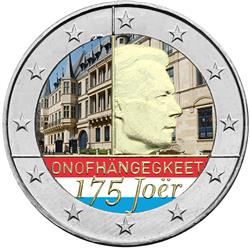 Obverse of Luxembourg 2 euros 2014 - 175th Anniversary of Luxembourg's Independence