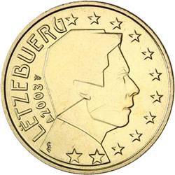 Obverse of Luxembourg 50 cents 2016 - The Grand Duke Henri