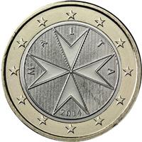 Image of Malta 1 euro coin