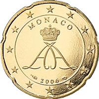 Image of Monaco 20 cents coin