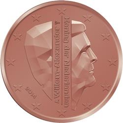 Obverse of Netherlands 1 cent 2016 - King Willem-Alexander