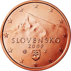 Obverse of Slovakia 2 cents 2009 - Krivan