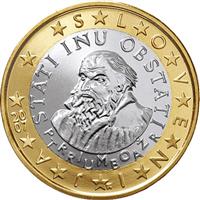 Image of Slovenia 1 euro coin