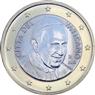 National side of Vatican 1 euro coin