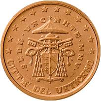 Obverse of Vatican 2 cents 2005 - Sede Vacante