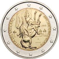 Image of Vatican 2 euros commemorative coin