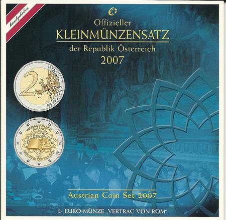 Obverse of Austria Official Blister 2007