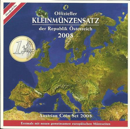 Obverse of Austria Official Blister 2008