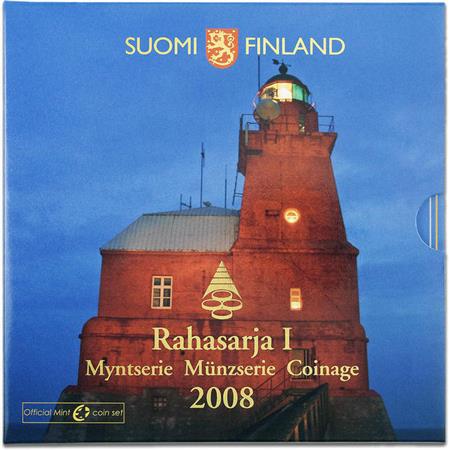 Obverse of Finland Official Blister - Porkkala Lighthouse 2008