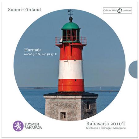 Obverse of Finland Official Blister - Harmaja lighthouse 2011