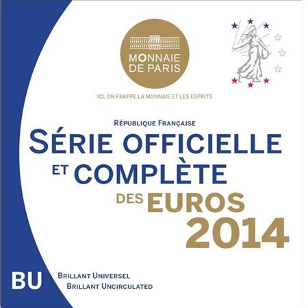 Obverse of France Official Blister 2014