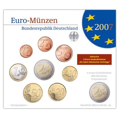 Obverse of Germany Official Blister - Mintmark A 2007