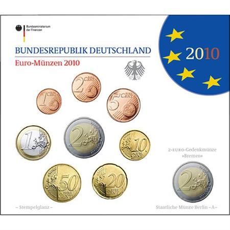 Obverse of Germany Official Blister - Mintmark J 2010