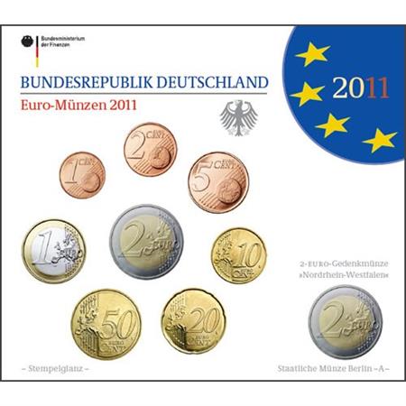 Obverse of Germany Official Blister - Mintmark J 2011