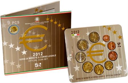 Obverse of Italy Official Blister 2012