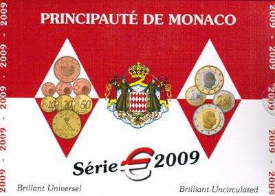 Obverse of Monaco Official Blister 2009