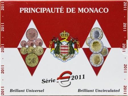 Obverse of Monaco Official Blister 2011