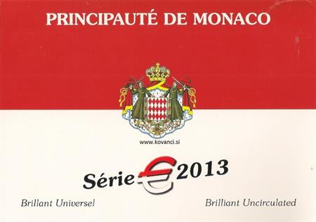 Obverse of Monaco Official Blister 2013