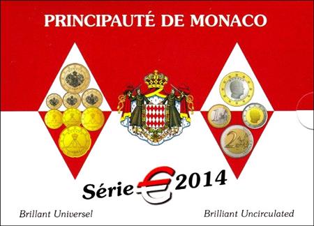 Obverse of Monaco Official Blister 2014