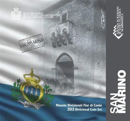 Obverse of San Marino Official Blister 2013