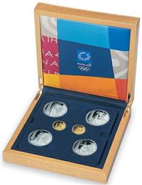 Obverse of Greek Olympic Games - Athens 2004 (Torch Relay) KMS Set