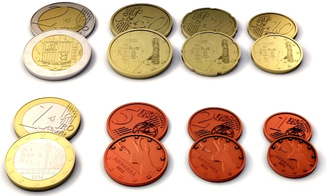 Andorra euro coins image