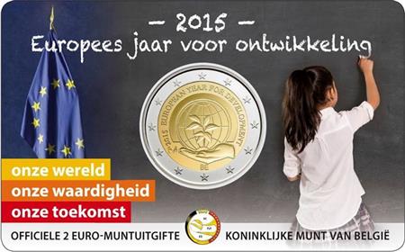 Obverse of Belgium 2 euros 2015 - European Year for Development
