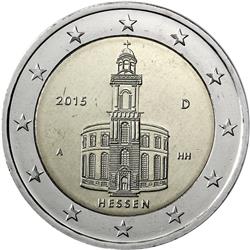 Obverse of Germany 2 euros 2015 - Paulskirche in Frankfurt 