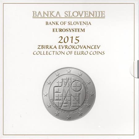 Obverse of Slovenia Official Blister 2015