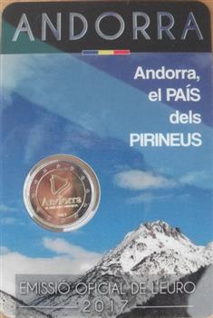 Obverse of Andorra 2 euros 2017 - The Pyrenean country