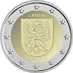 Obverse of Latvia 2 euros 2017 - Latgale