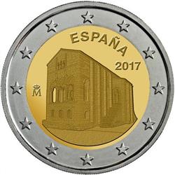 Obverse of Spain 2 euros 2017 - Santa Maria del Naranco