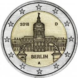 Obverse of Germany 2 euros 2018 - Charlottenburg Palace in Berlin 
