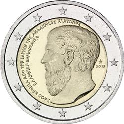 Obverse of Greece 2 euros 2013 - Founding of the Platonic Academy