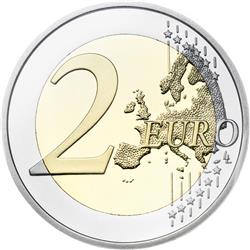 Reverse of Greece 2 euros 2014 - Union of the Ionian Islands with Greece