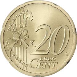 Reverse of Greece 20 cents 2012 - Ioannis Kapodistrias